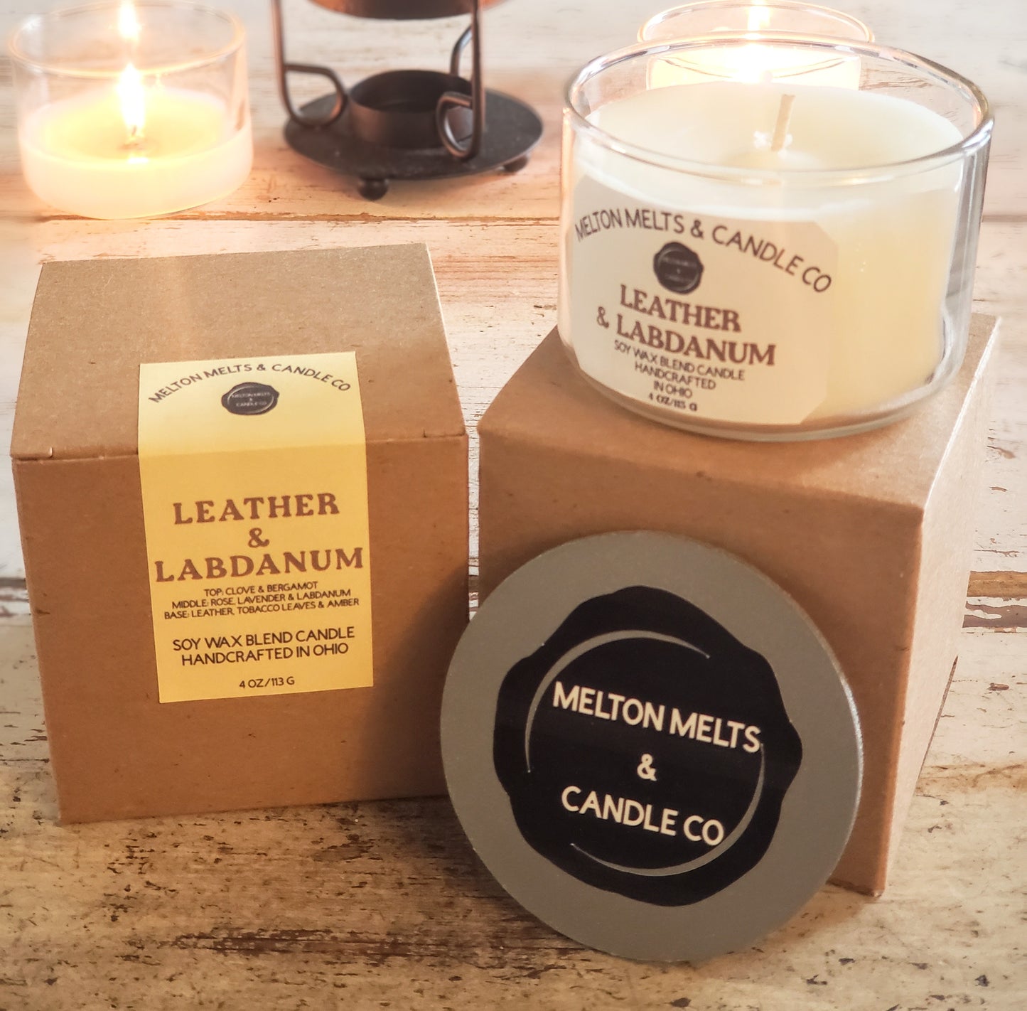 Leather & Labdanum 4 oz Mini Tumbler