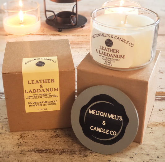 Leather & Labdanum 4 oz Tumbler