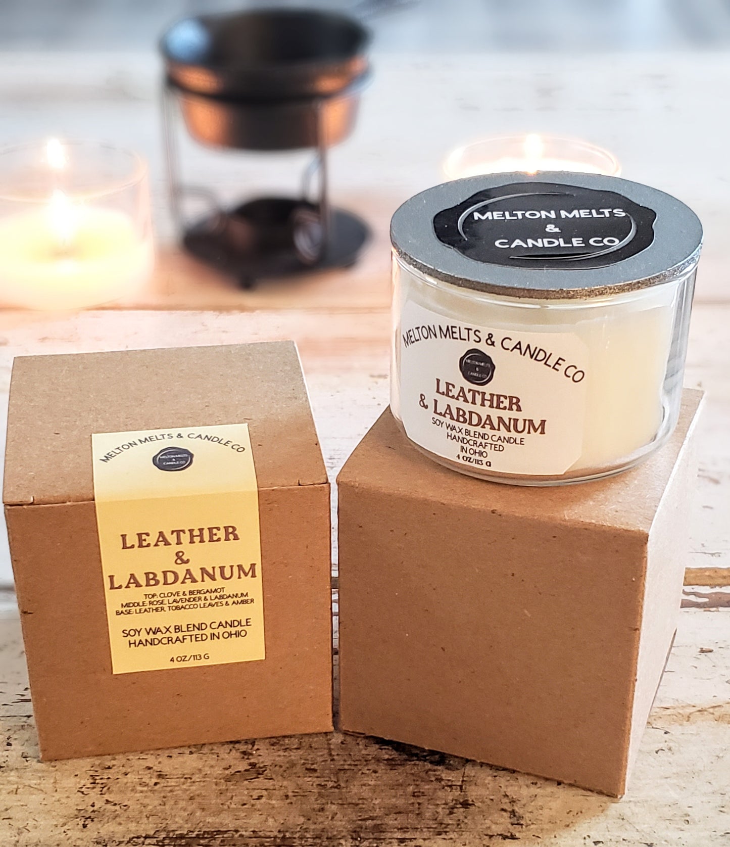 Leather & Labdanum 4 oz Mini Tumbler