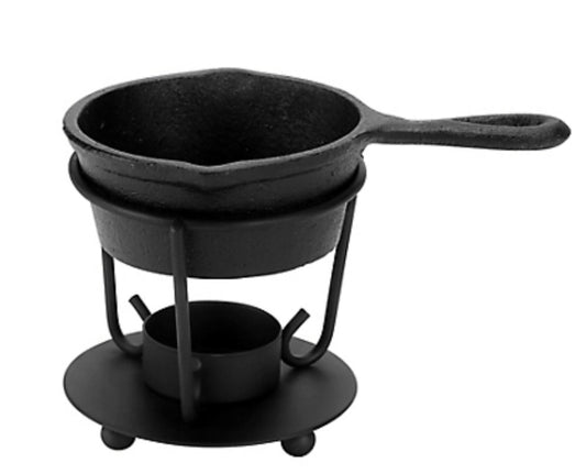 Cast Iron Pan Tealight Wax Warmer